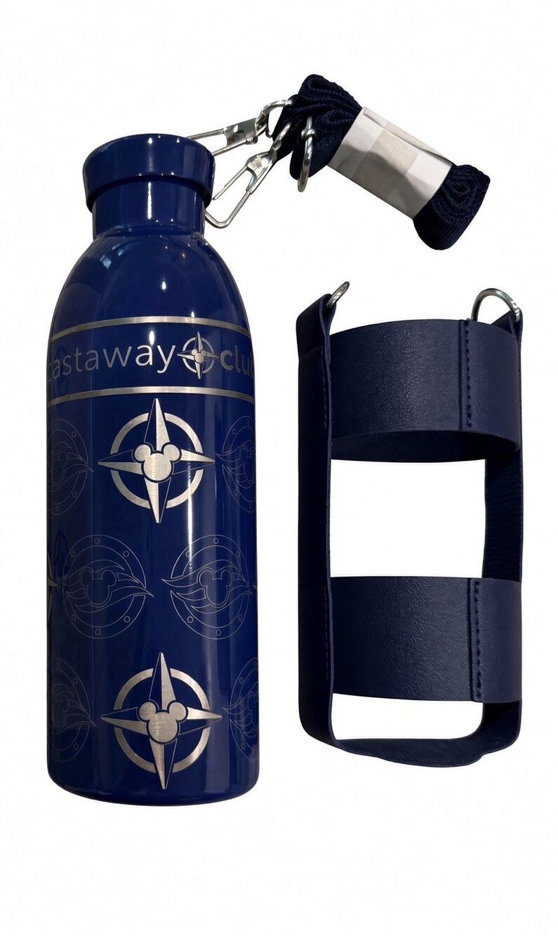NEW 2026 Disney Cruise Line DCL Castaway CLUB STAINLESS STEEL WATER BOTTLE